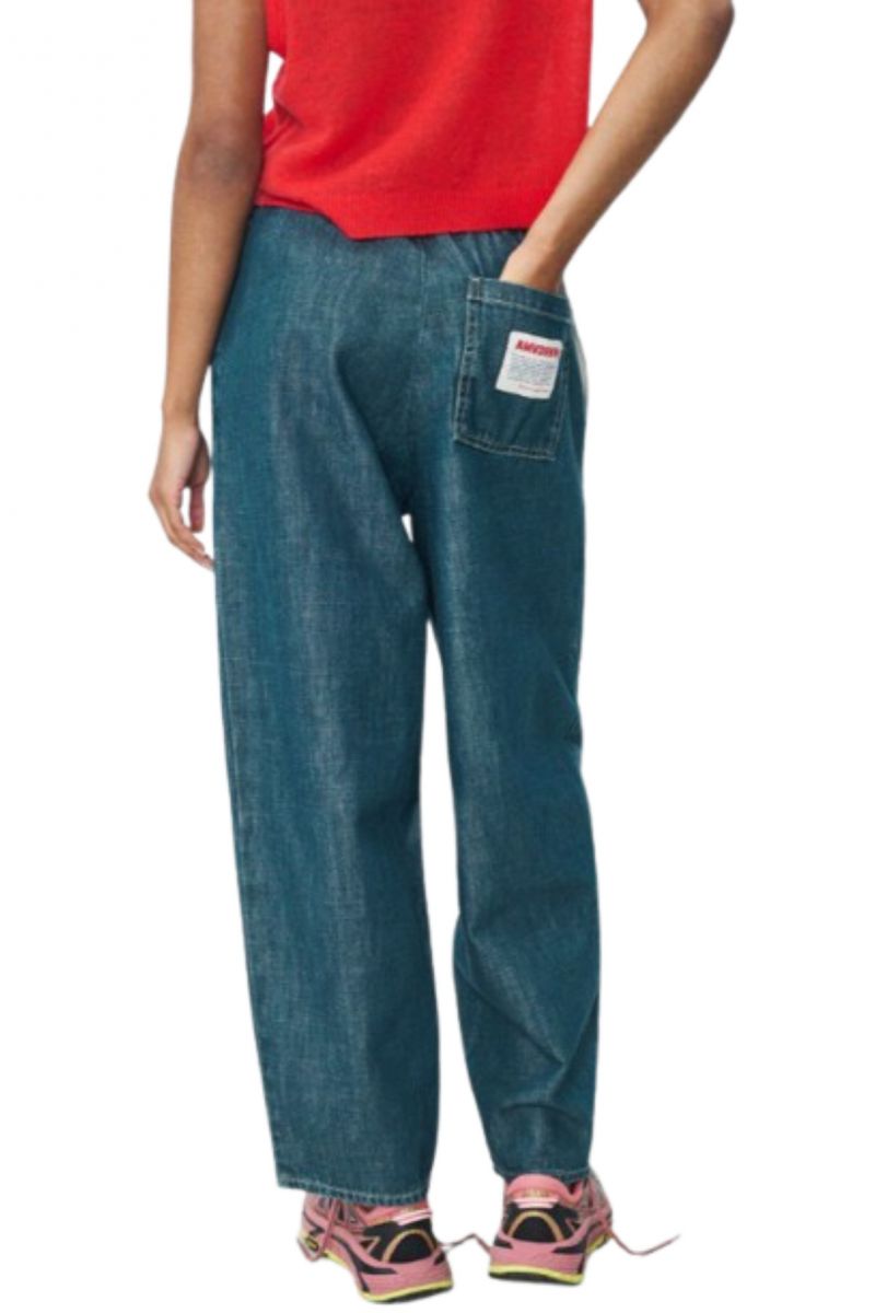 AMERICAN VINTAGE TROUSER OZY10A DENIM BLUE - 358674
