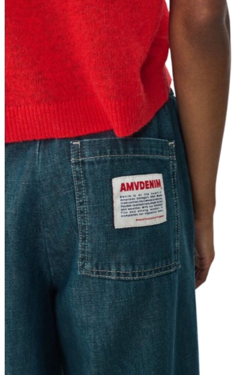 AMERICAN VINTAGE TROUSER OZY10A DENIM BLUE - 358674
