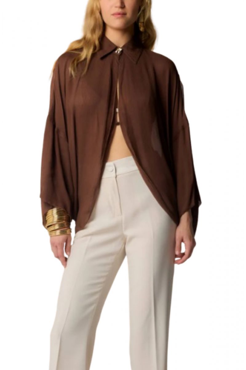 KOCCA JULIE MARRONE BLOUSE 100% VISC. - 357712