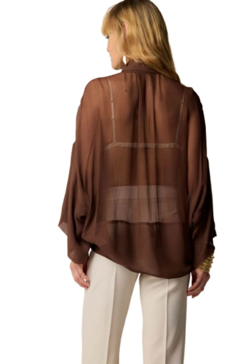 KOCCA JULIE MARRONE BLOUSE 100% VISC. - 357712