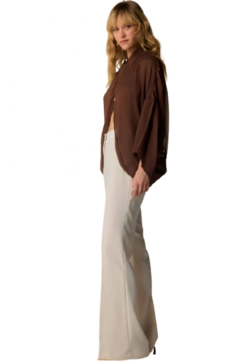 KOCCA JULIE MARRONE BLOUSE 100% VISC. - 357712