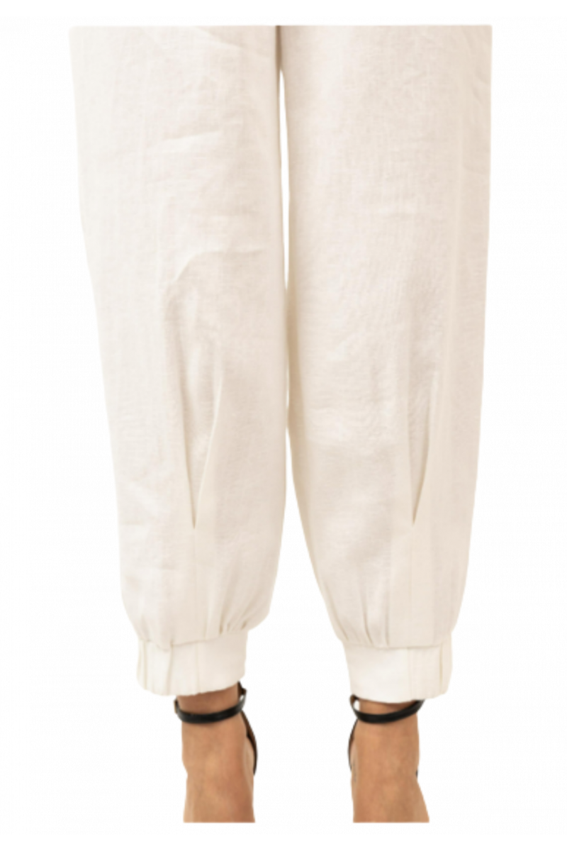 BCBGMAXAZRIA PANTS 23SRP214LI03 WHITE