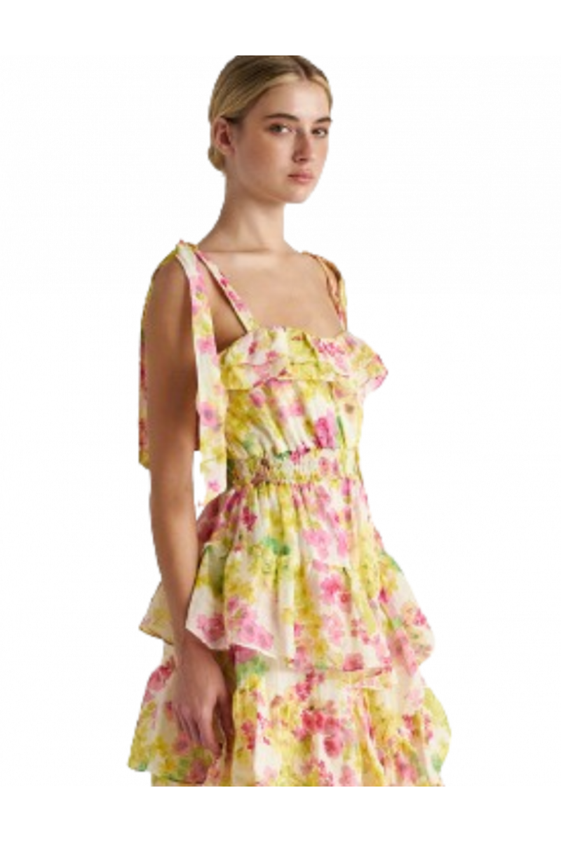 AUGUST DRESS S24A7077 FLORAL ONE COLOR