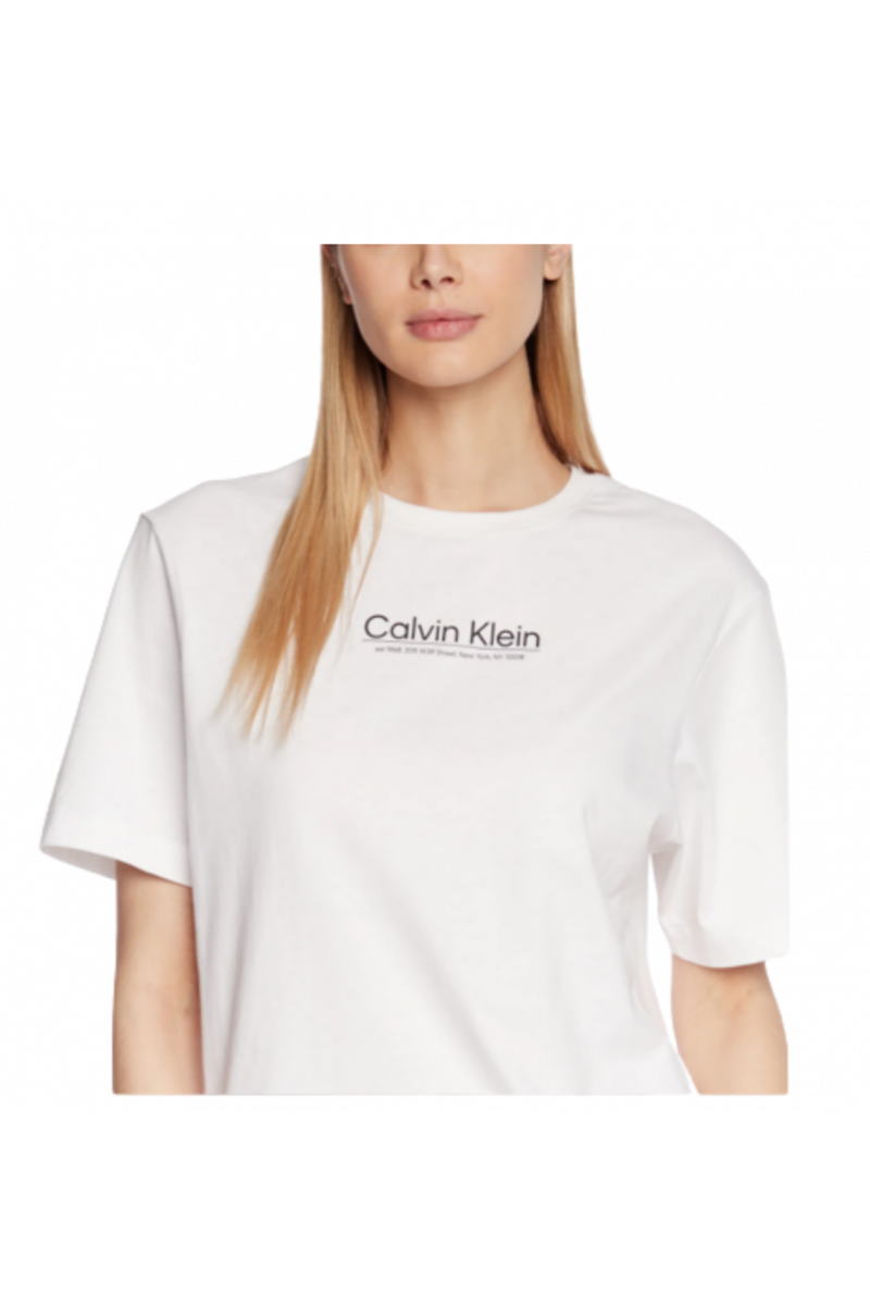 CALVIN KLEIN ARCHIVAL LOGO GRAPHIC T-SHIRT CK WHITE YAF