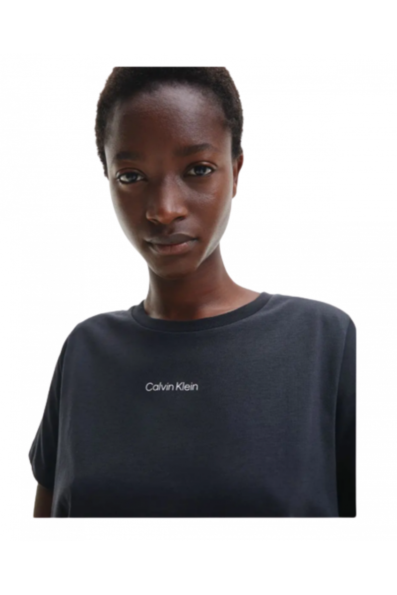 CALVIN KLEIN MICRO LOGO T-SHIRT BLACK BEH