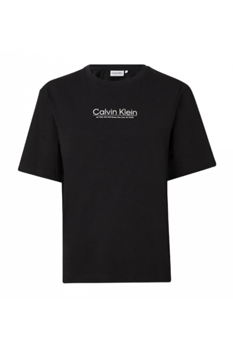 CALVIN KLEIN ARCHIVAL LOGO GRAPHIC T-SHIRT BLACK BEH