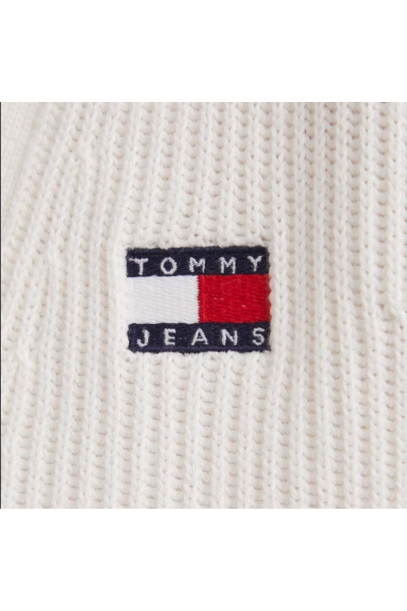 TOMMY HILFIGER TJW ESSENTIAL BADGE CARDIGAN - ANCIENT WHITE - YBH