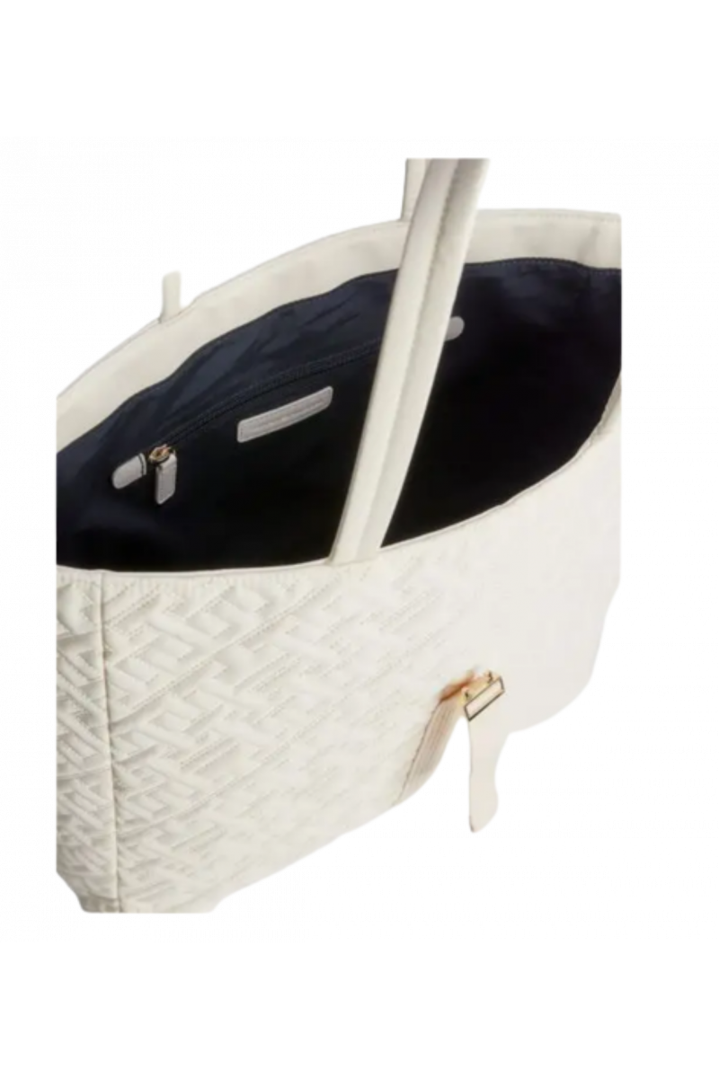 TOMMY HILFIGER FLOW TOTE - ECRU MONOGRAM AC0