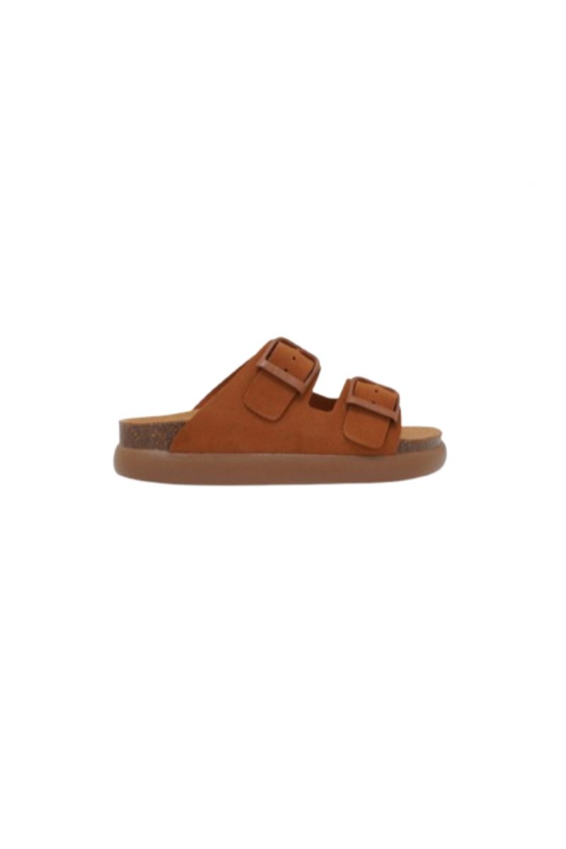 SCHOLL NOELLE CHUNKY SUEDE SA WOMENS BRANDY