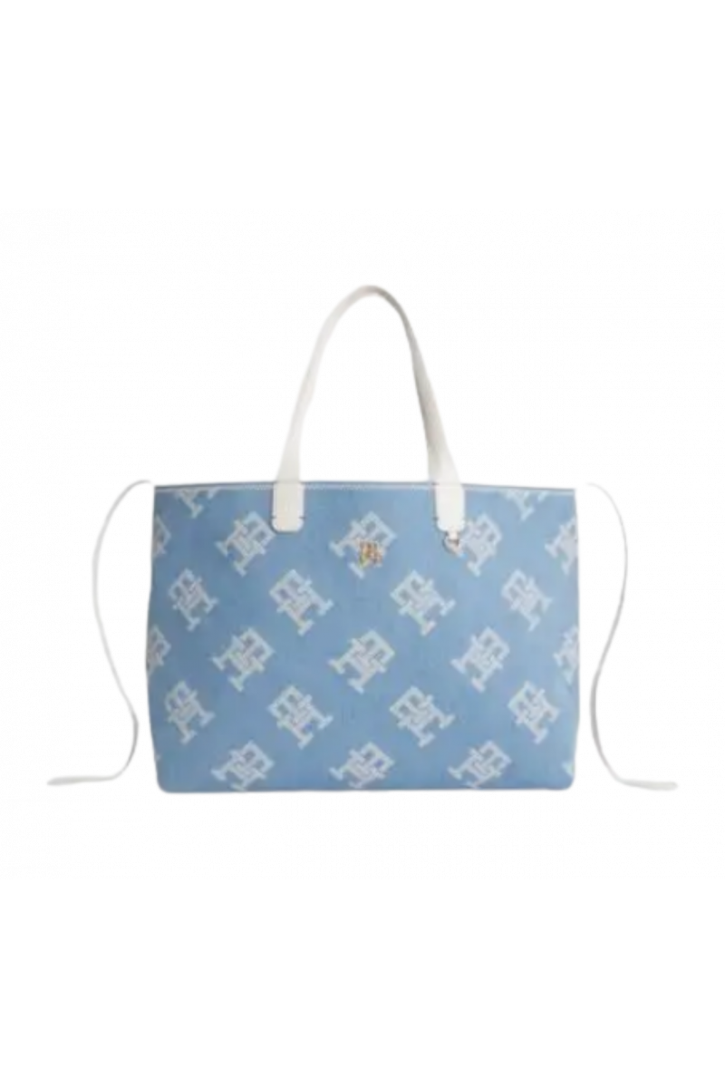 TOMMY HILFIGER ICONIC TOTE DENIM - LIGHT BLUE JEAN ICD