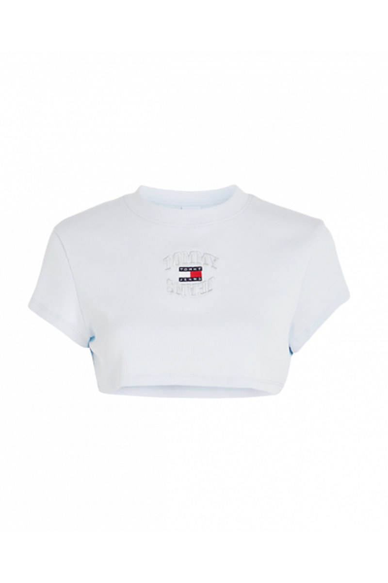 TOMMY HILFIGER TJW ULTR CRP TJ MIRROR TEE - LIGHT BLUE CYO