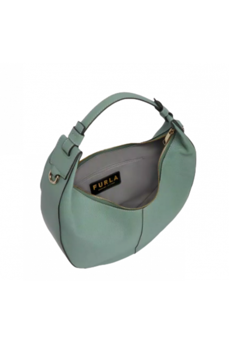 FURLA MIASTELLA S HOBO - VITELLO ST.ERACLE + VITELLO ROMA MINERAL GREEN