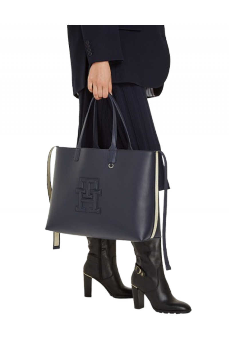 TOMMY HILFIGER ICONIC TOMMY TOTE - MIDNIGHT - DW5