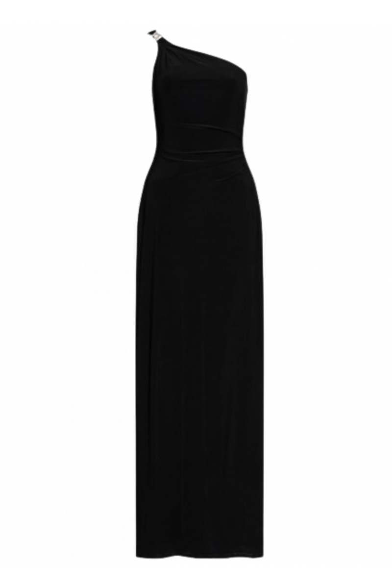 RALPH LAUREN CLASSIC MJ-LONG GOWN W/TRIM BLACK