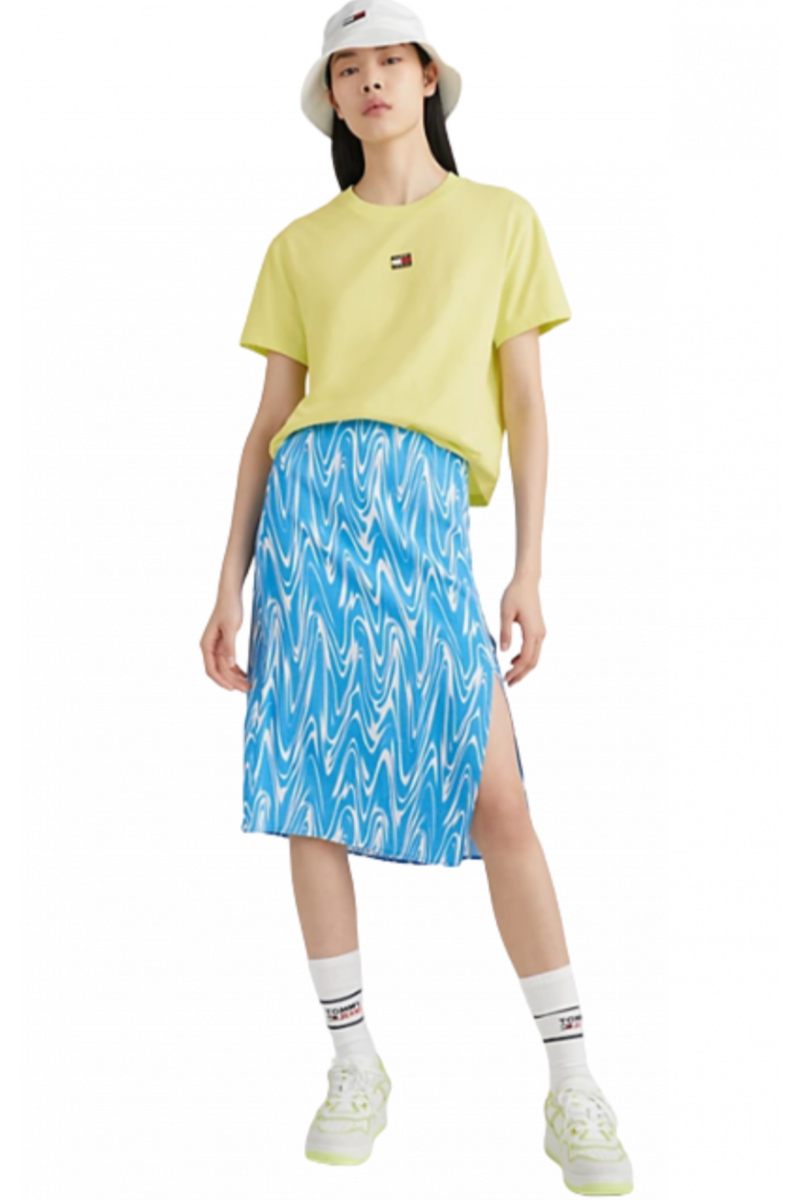 TOMMY HILFIGER TJW CLS XS BADGE TEE - LIGHT CITRUS MSA