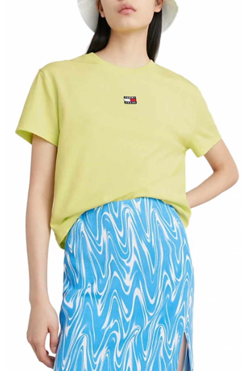 TOMMY HILFIGER TJW CLS XS BADGE TEE - LIGHT CITRUS MSA