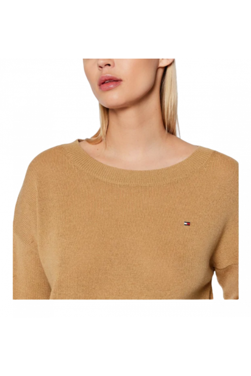 TOMMY HILFIGER SOFTWOOL OPEN-NK SWEATER GW8