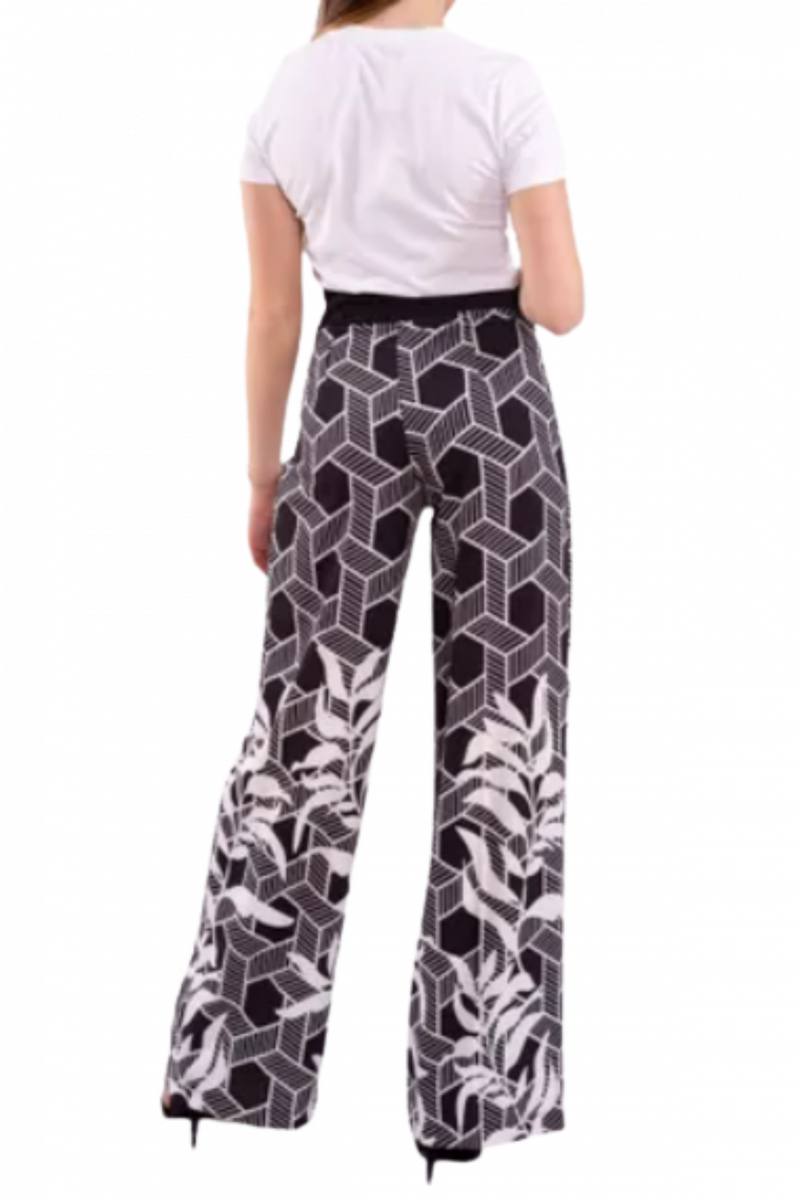 FRACOMINA FLARE PANT BLK/WHT