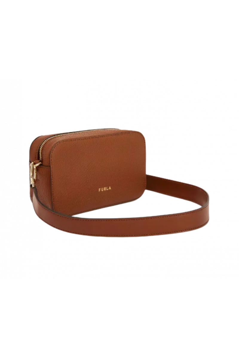 FURLA PRIMILA MINI CROSSBODY - VITELLO ST.DAINO COGNAC