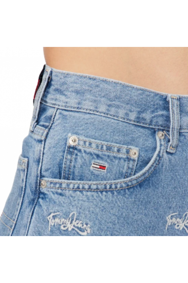 TOMMY HILFIGER MOM SHORT BG7038 - DENIM MEDIUM BLUE 1A5