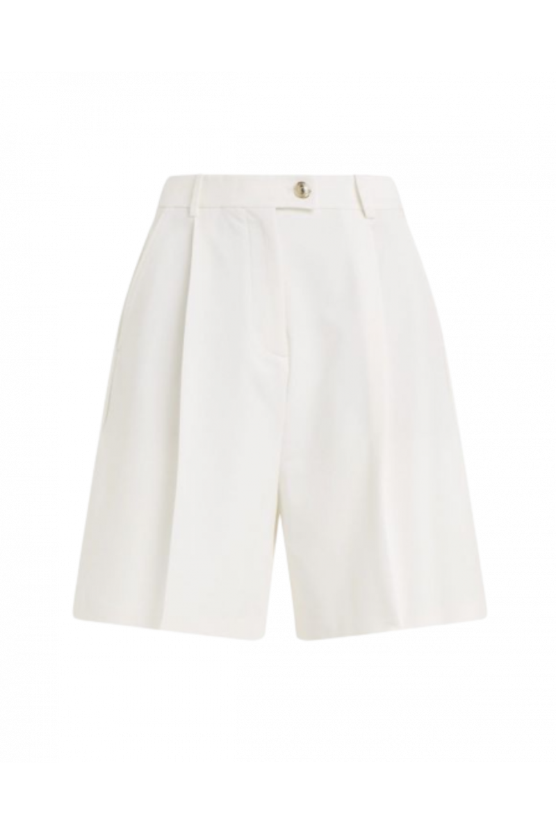 TOMMY HILFIGER VISCOSE TAILORED BERMUDA - WHITE YBL