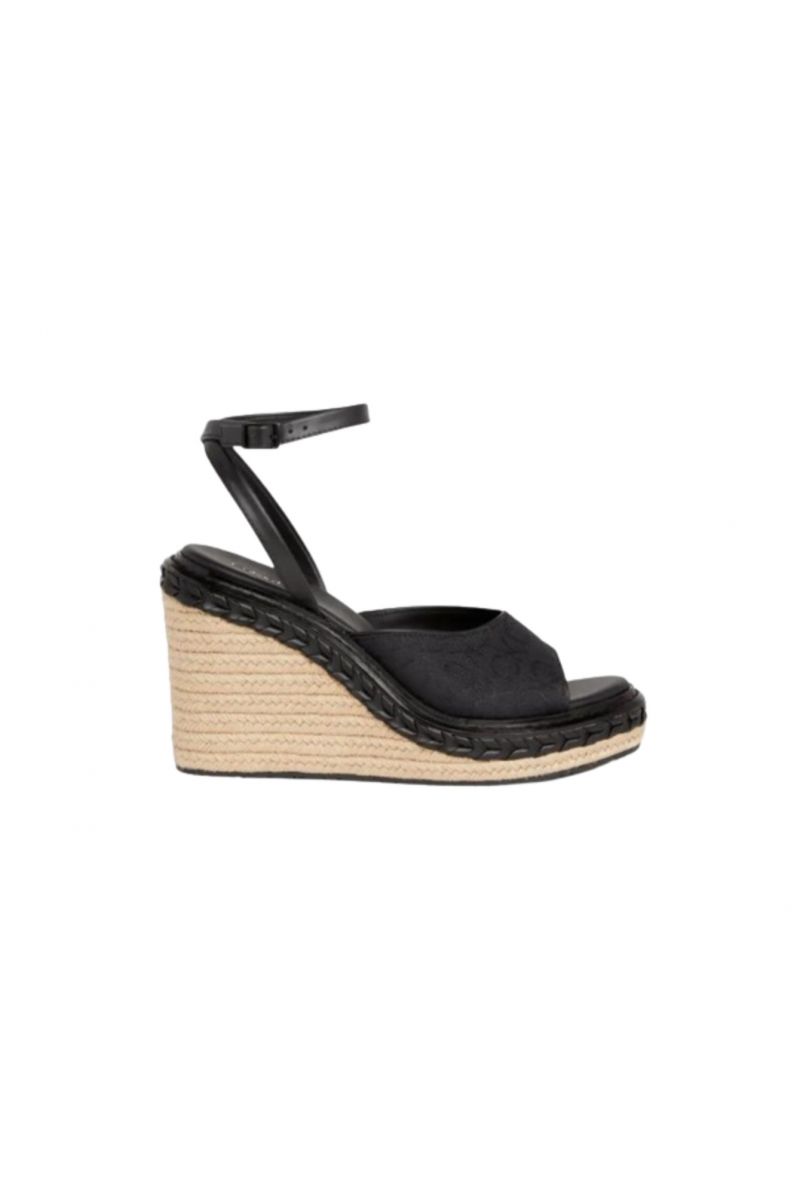 CALVIN KLEIN - WEDGE SANDAL 70 MONO JACQ