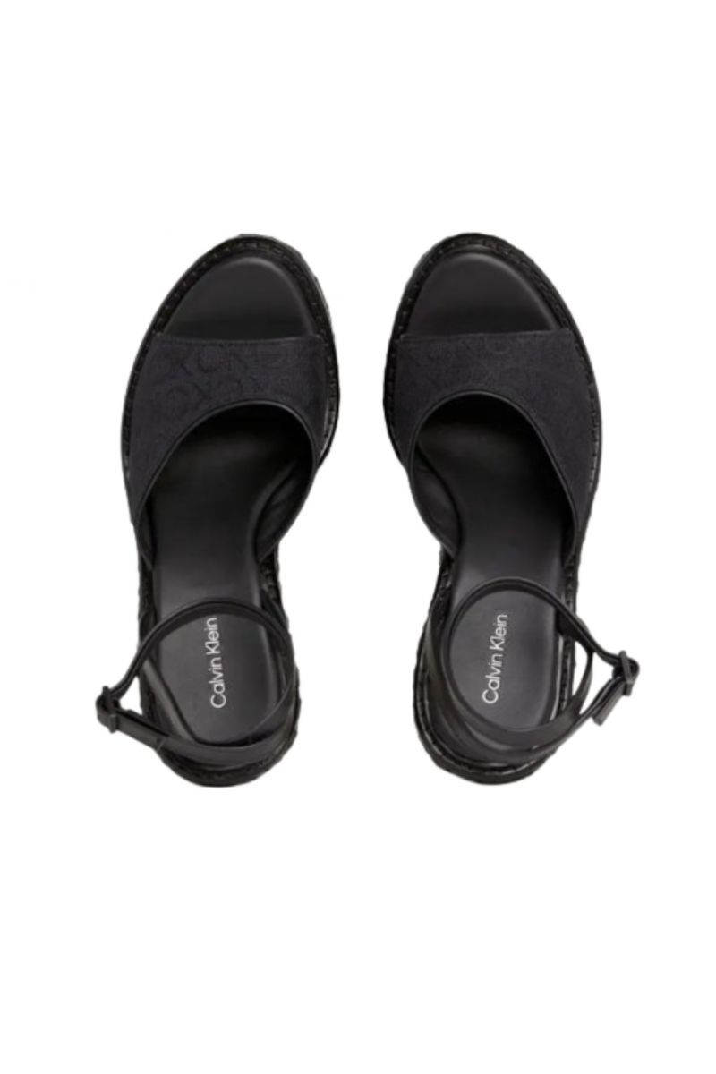 CALVIN KLEIN - WEDGE SANDAL 70 MONO JACQ