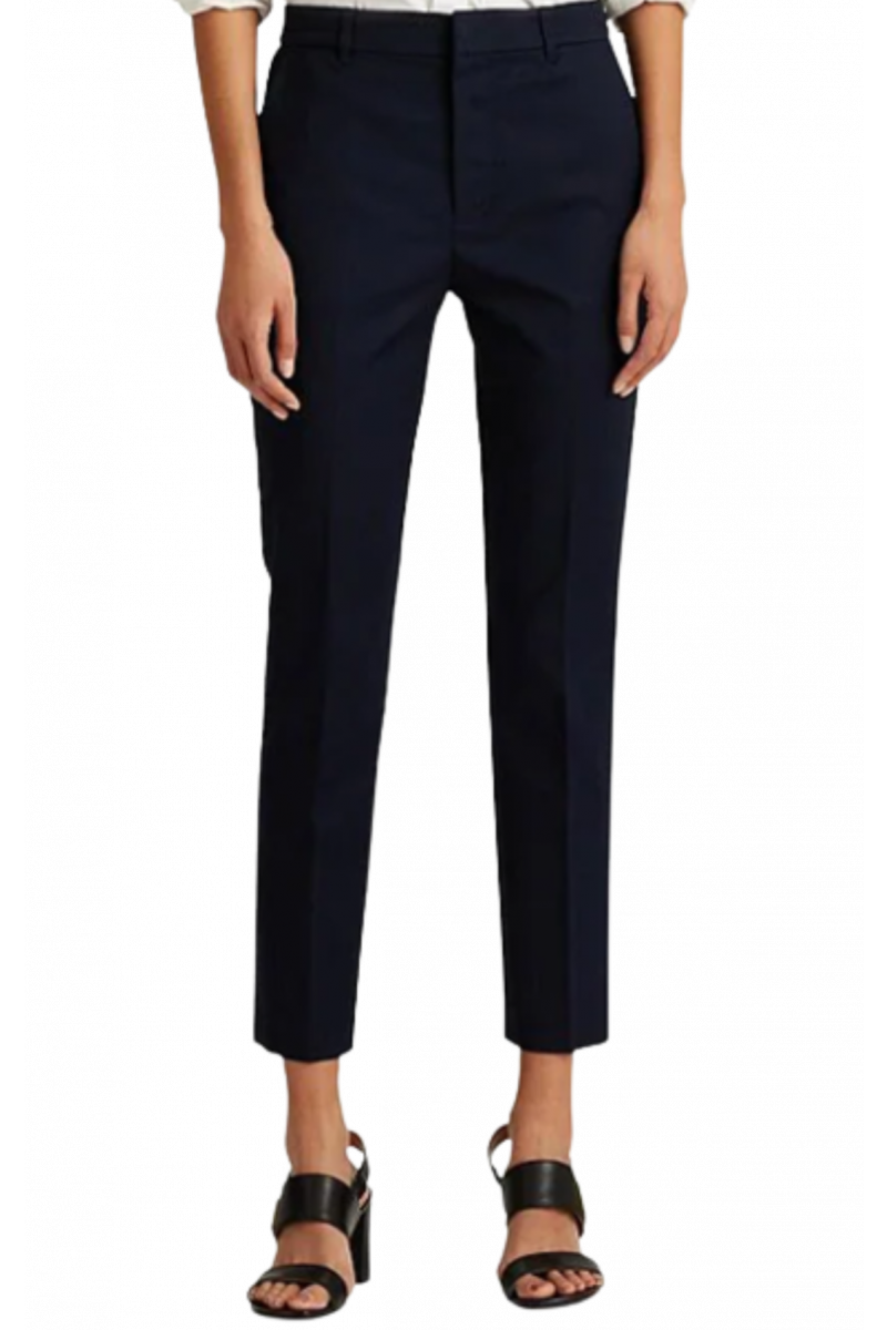 RALPH LAUREN STRETCH DBL CTN-PANT NAVY BLUE