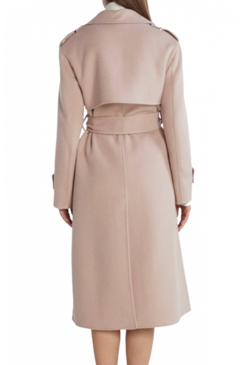 LIU JO BLACK CF3C17 CAPPOTTO TRENCH COAT NUDE