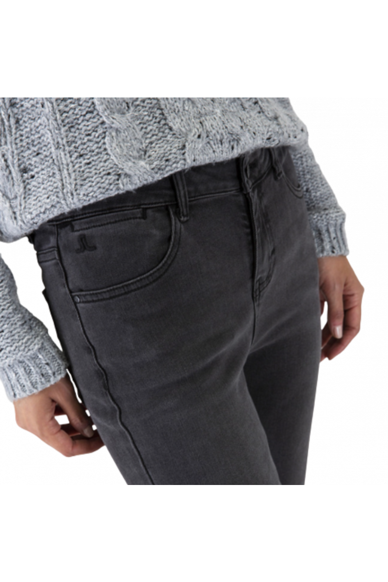 SARAH LAWRENCE PANT JEAN GREY REGULAR WAIST