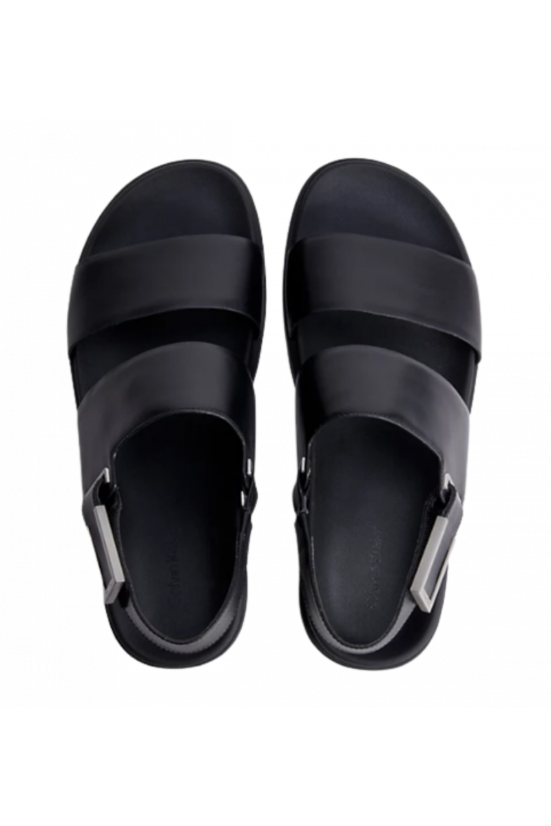 CALVIN KLEIN ADJ SANDAL W/HW - BLACK BEH