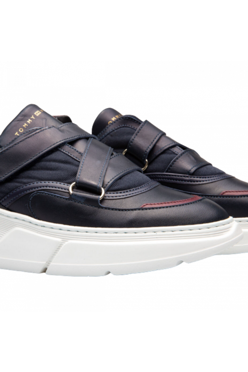 TOMMY HILFIGER CHUNKY SOLE SNEAKER WITH STAPS MIDNIGHT