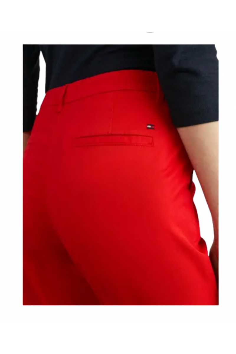TOMMY HILFIGER SLIM CO BLEND CHINO PANT RED SNE