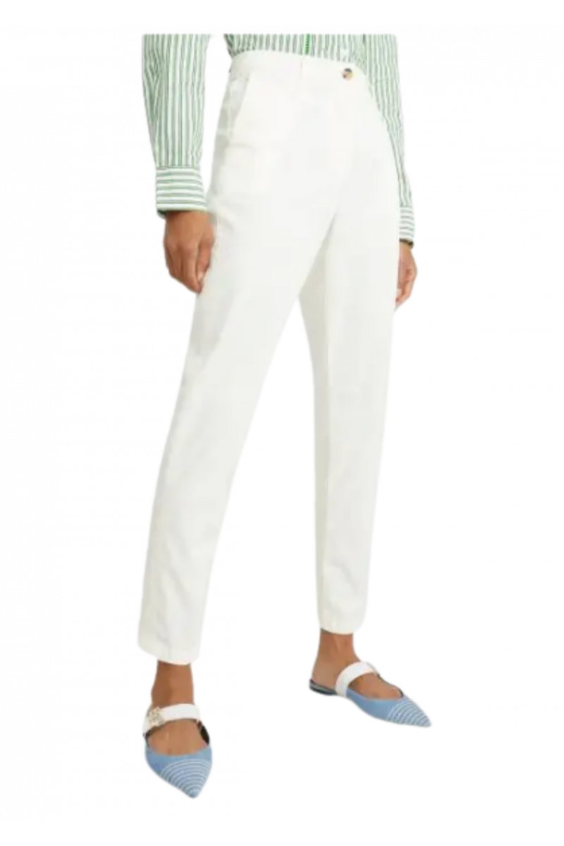 TOMMY HILFIGER SLIM CO BLEND CHINO PANT WHITE YBL