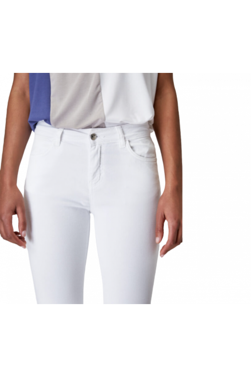 SARAH LAWRENCE COTTON PANTS WITH FIVE POCKETS RH SKIN WHITE