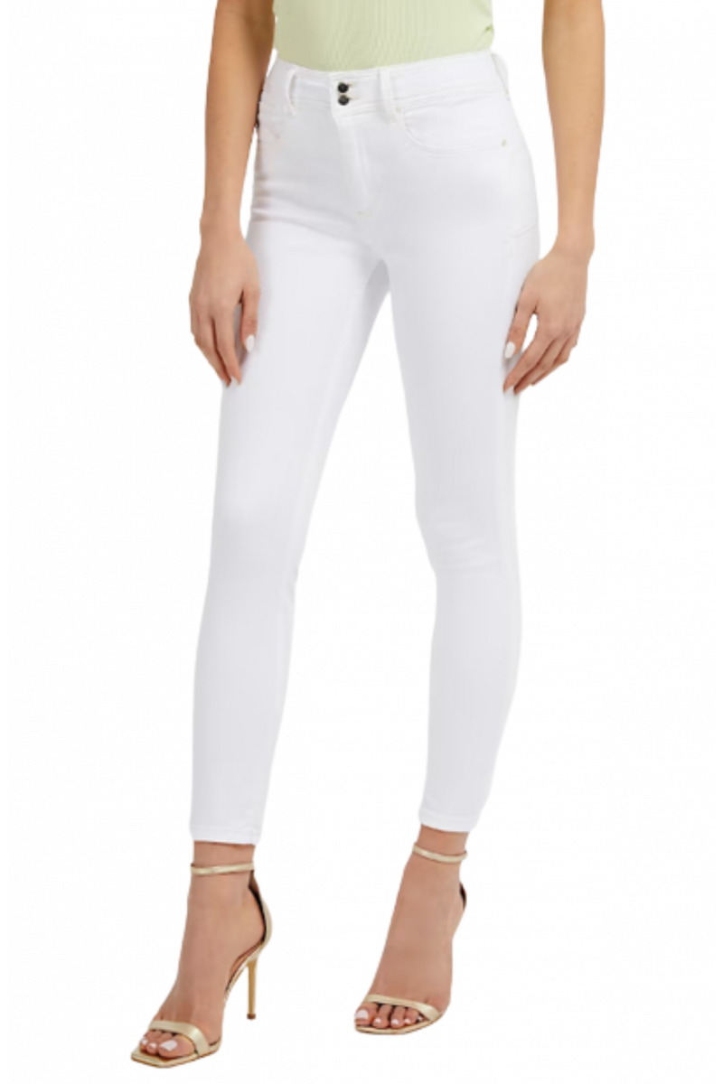 GUESS SHAPE UP TROUSERS W3GA35D4DN1 OFF WHITE