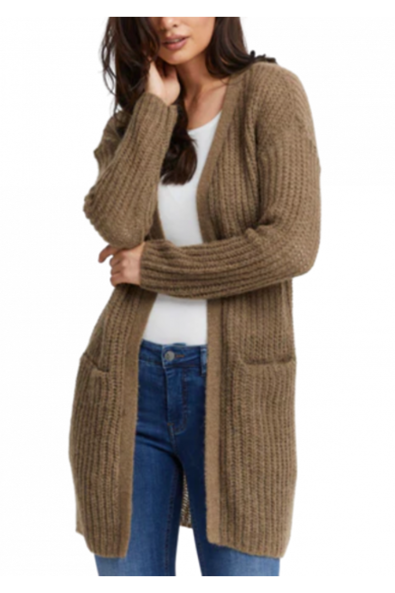 FRANSA WOOL LONG JACKET FRBIEN CAR 1