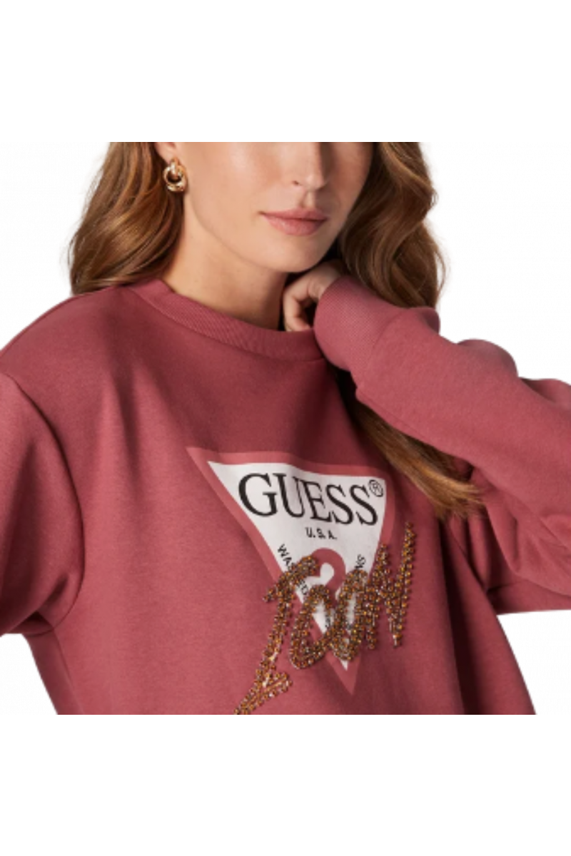 GUESS CN ICON SWEATSHIRT W2BQ18KB683 ROTTEN APPLE 