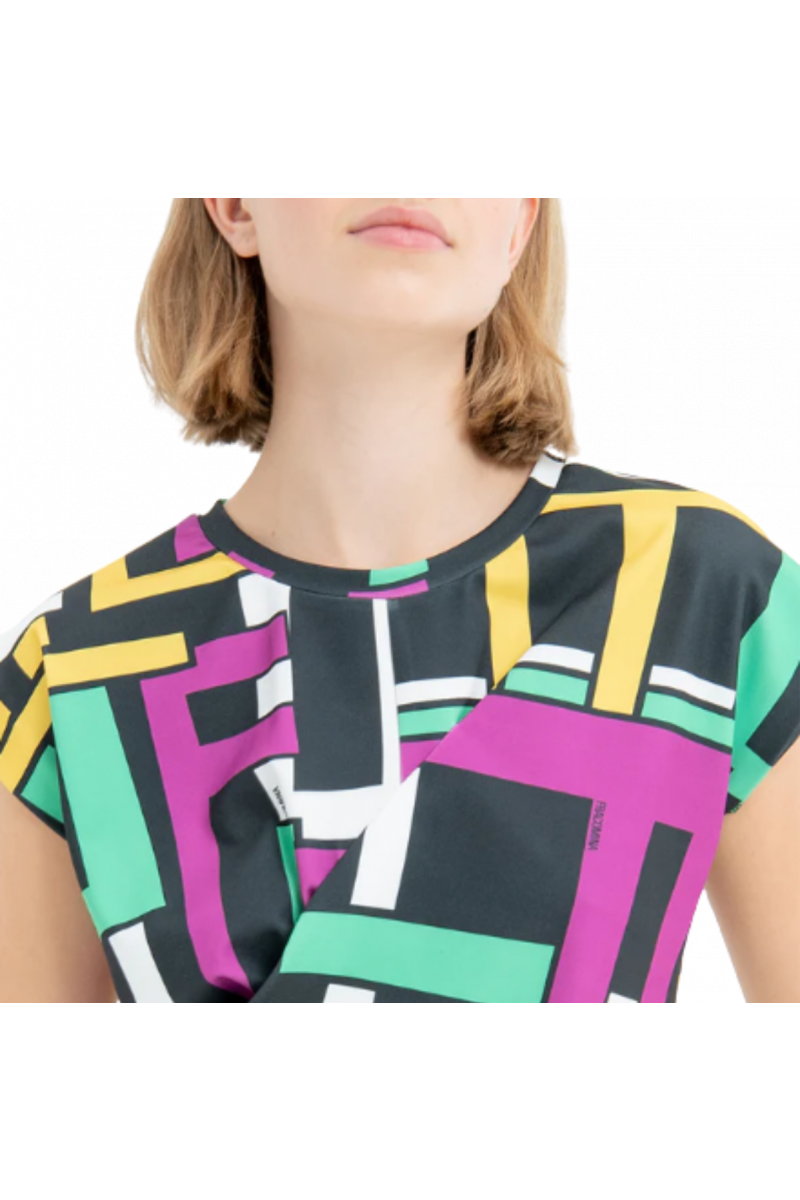 FRACOMINA CROPPED TOP PRINT MULTICOLORGEOMETRIC Q18