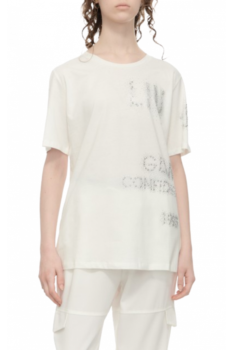 LIU JO - SPORT 1 TA4J52 ECS T-SHIRT ST P M/C WHITE