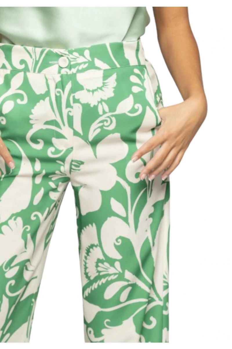 KOCCA YANETTE FANT.BIANCO/VERDE PANT ITALY