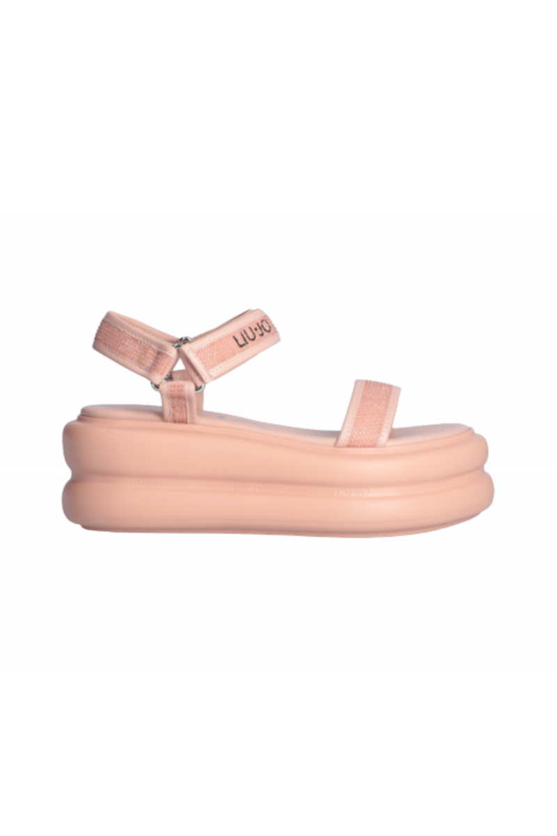 LIU JO ARIA 03 - SANDAL FLAT FORM SPREADING/MICROFIBER NUDE 51315