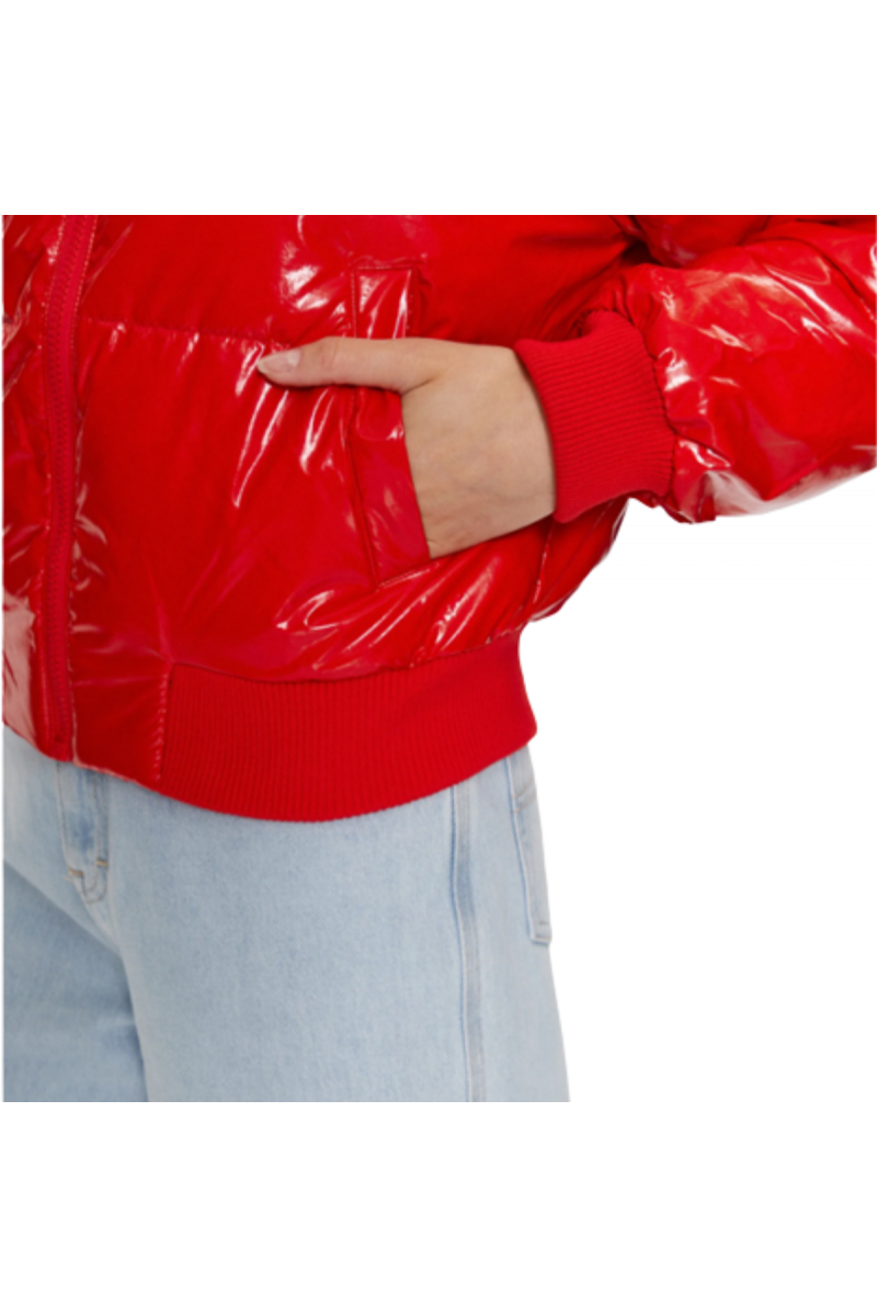 TOMMY HILFIGER - TJW BADGE GLOSSY PUFFER RED - DW0DW16098_XNL
