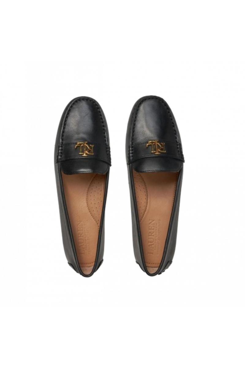 RALPH LAUREN - BARNSBURY FLATS-DRIVER BLACK