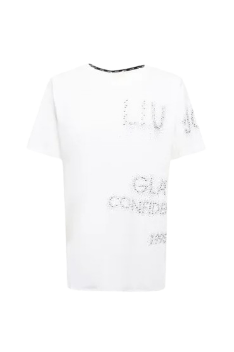 LIU JO - SPORT 1 TA4J52 ECS T-SHIRT ST P M/C WHITE