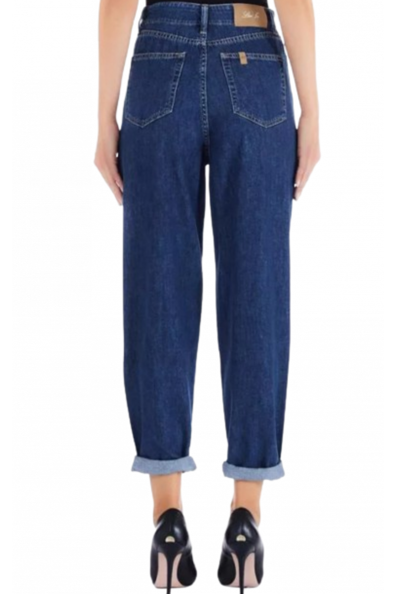 LIU JO DENIM UF3D22 PANT ELASTICATED HW BETTER DENIM BLUE