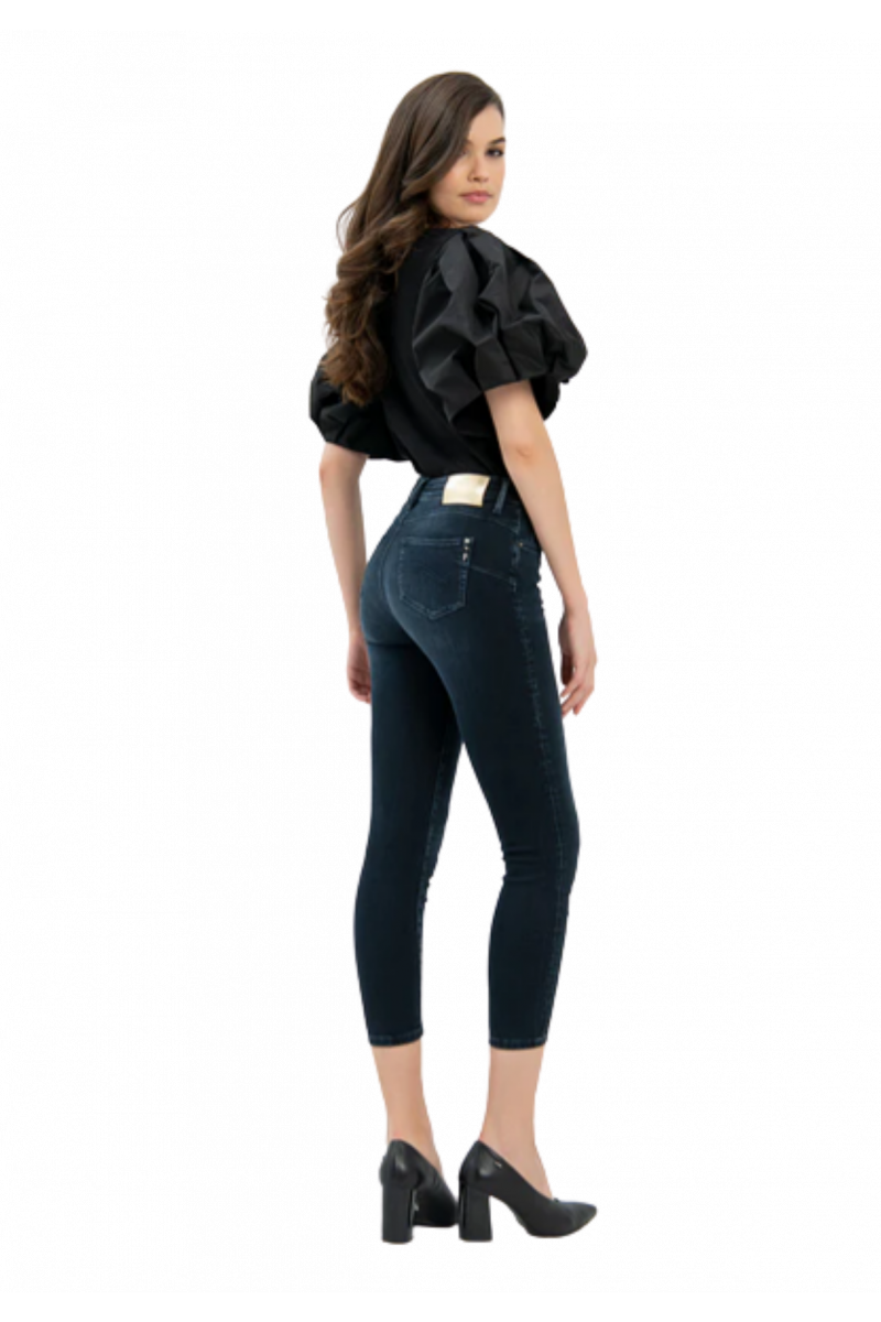 FRACOMINA PANT DENIM BLUEBLACK BELLA-PERFECT SHAPE