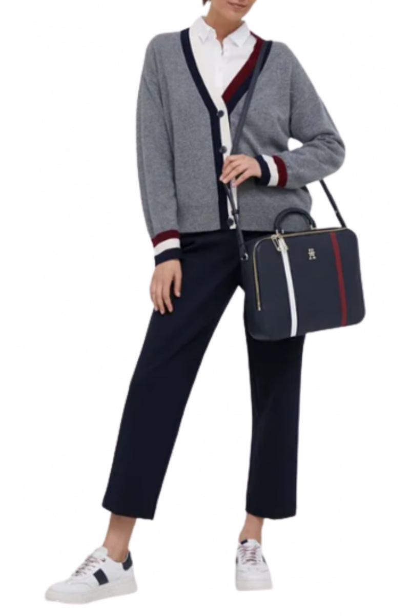 TOMMY HILFIGER - TAPERED PUNTO PANT WW0WW39079_DW5