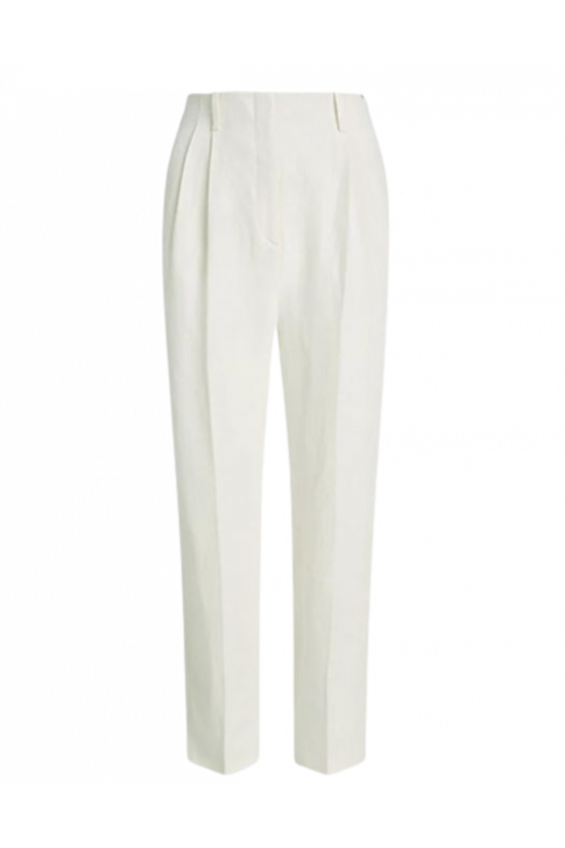 TOMMY HILFIGER ELEVATED LINEN TAPERED PANT - WEATHERED WHITE YBL