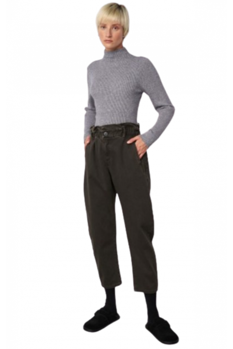 BLACK & BLACK TROUSERS W24B2077 DARK GREY